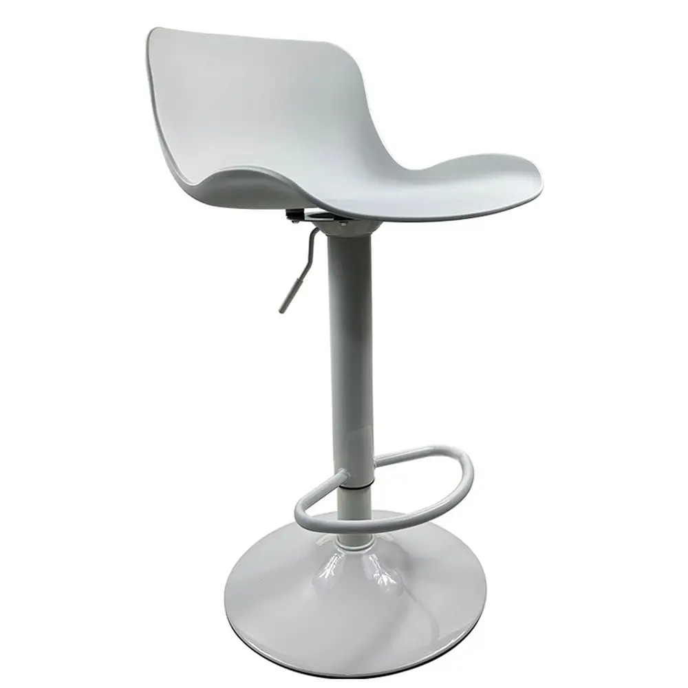 ArteLibre Σκαμπό Bar ArteLibre QUERIDA Λευκό PP/Μέταλλο 44x45x58/81-79/102cm - 14600195 - inde.gr