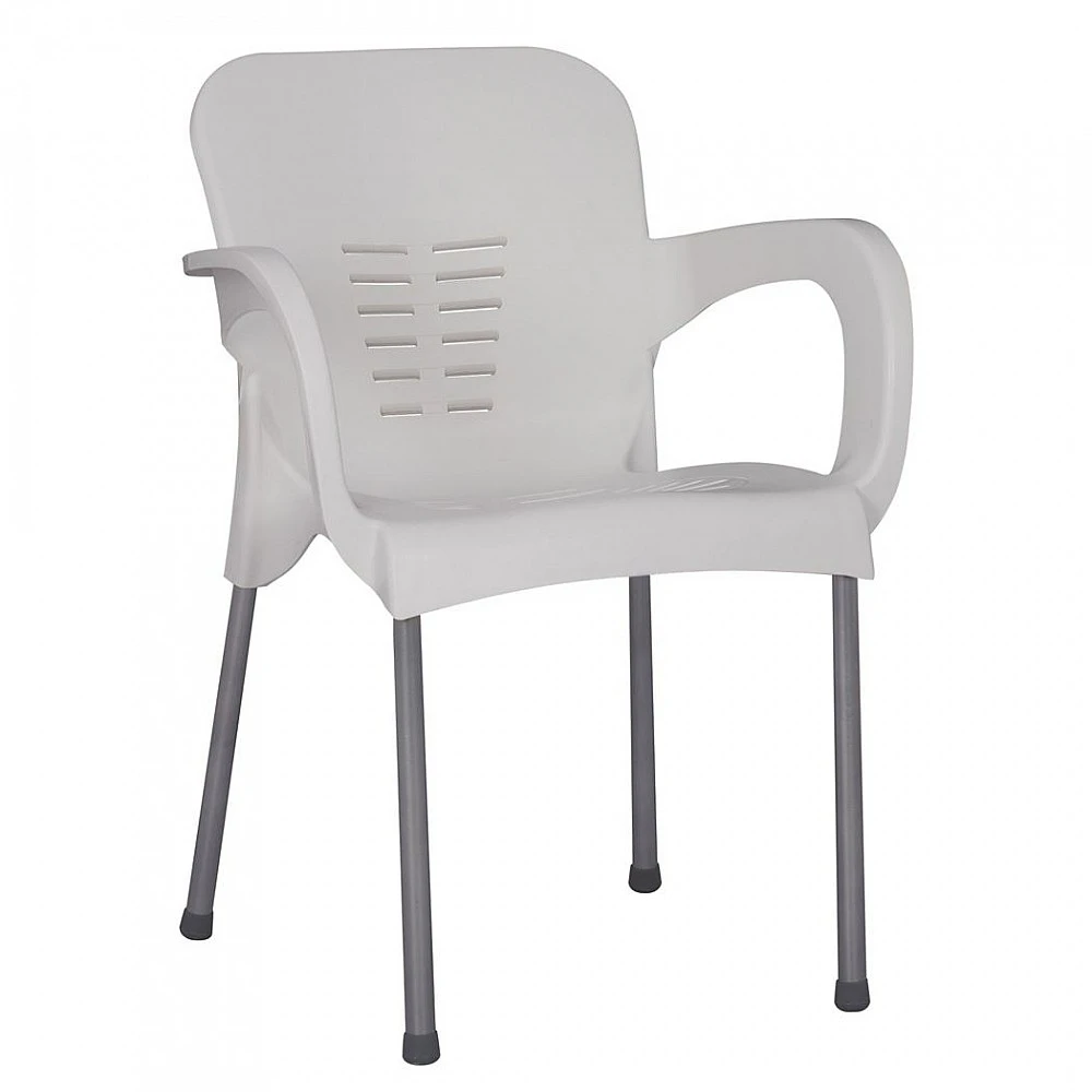 ArteLibre Καρέκλα Κήπου ArteLibre Eco Λευκό Ανακυκλωμένο PP 60x50x80cm - 14720013 - inde.gr