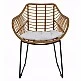 ArteLibre Πολυθρόνα Κήπου ArteLibre ABURIUS Φυσικό/Μαύρο Rattan/Μέταλλο 63x60x83.5cm - 14510058 - inde.gr ArteLibre Πολυθρόνα Κήπου ArteLibre ABURIUS Φυσικό/Μαύρο Rattan/Μέταλλο 63x60x83.5cm - 14510058 - inde.gr