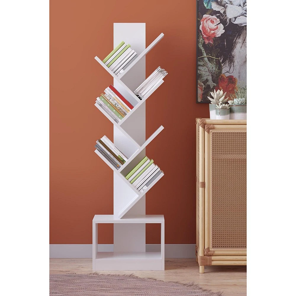 ArteLibre Βιβλιοθήκη ArteLibre BADRU Λευκό Μοριοσανίδα 40x19.5x150cm - 14870088 - inde.gr ArteLibre Βιβλιοθήκη ArteLibre BADRU Λευκό Μοριοσανίδα 40x19.5x150cm - 14870088 - inde.gr