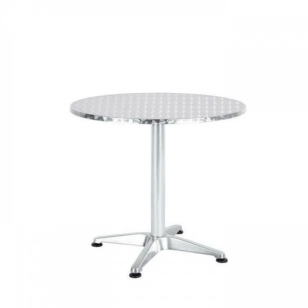 ArteLibre Τραπέζι ArteLibre Αλουμινίου IO Ασημί Φ70x70cm - 14450050 - inde.gr