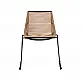 ArteLibre Καρέκλα Κήπου ArteLibre DERNA Φυσικό/Μαύρο Μέταλλο/Rattan 57x59x80cm - 14840023 - inde.gr