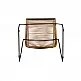ArteLibre Καρέκλα Κήπου ArteLibre DERNA Φυσικό/Μαύρο Μέταλλο/Rattan 57x59x80cm - 14840023 - inde.gr