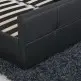 ArteLibre Κρεβάτι ArteLibre ANEMONE Μαύρο PU Με Αποθηκευτικό Χώρο 217.5x170.5x100cm(Στρώμα 160x200cm) - 14320005 - inde.gr