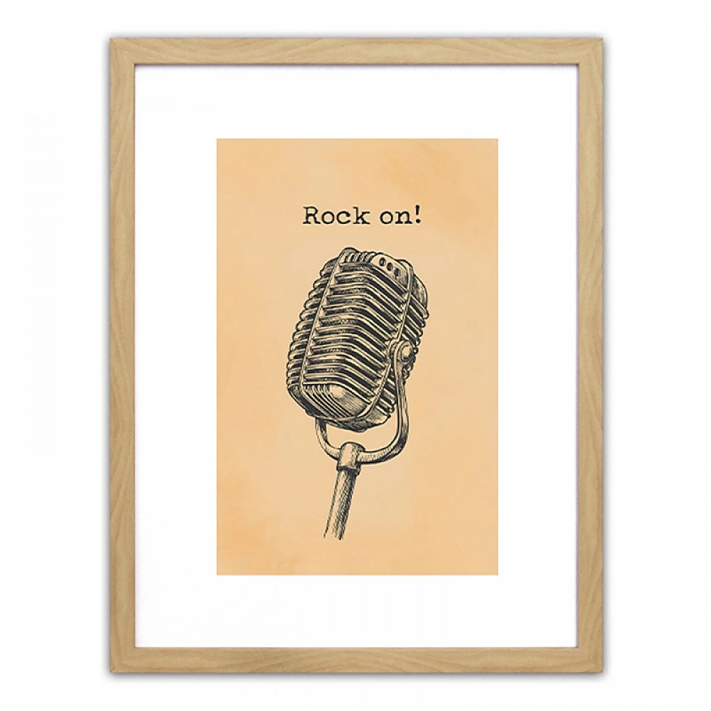 ArteLibre Πίνακας Σε Κορνίζα ArteLibre Πλαστικό 'Rock On!' 35x45x1.8cm - 14680062 - inde.gr