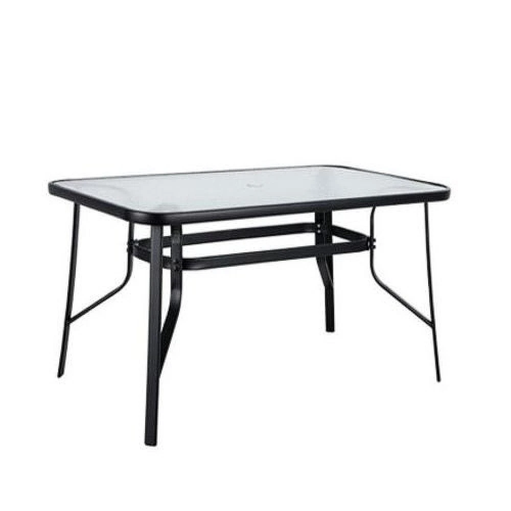 ArteLibre Τραπέζι Μεταλλικό ArteLibre SUN Μαύρο 140x80x70cm - 14450029 - inde.gr