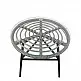 ArteLibre Τραπέζι Κήπου ArteLibre ARELLIUS Γκρι/Μαύρο Μέταλλο/Rattan/Γυαλί 45x45x46cm - 14510045 - inde.gr