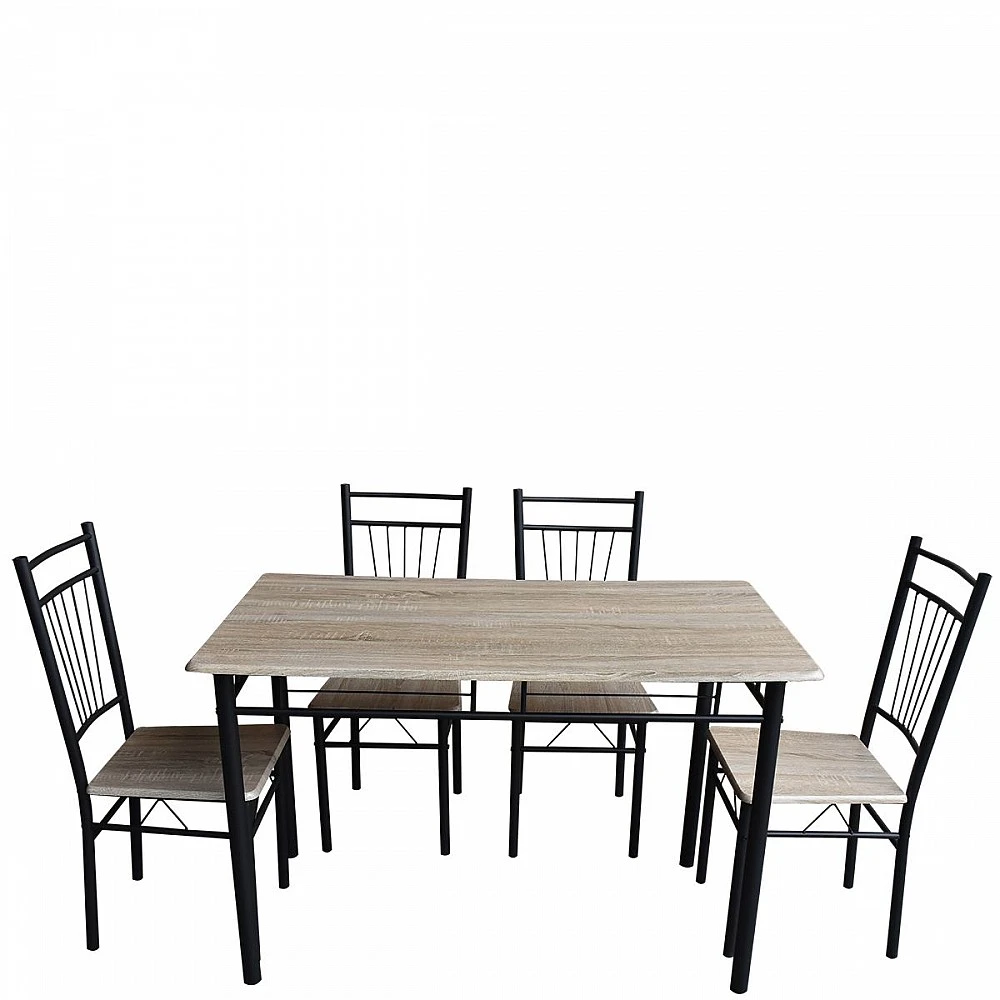 ArteLibre Τραπέζι Σετ (4+1) ArteLibre BLUE DAWN Sonoma 120x68x75cm - 14370001 - inde.gr