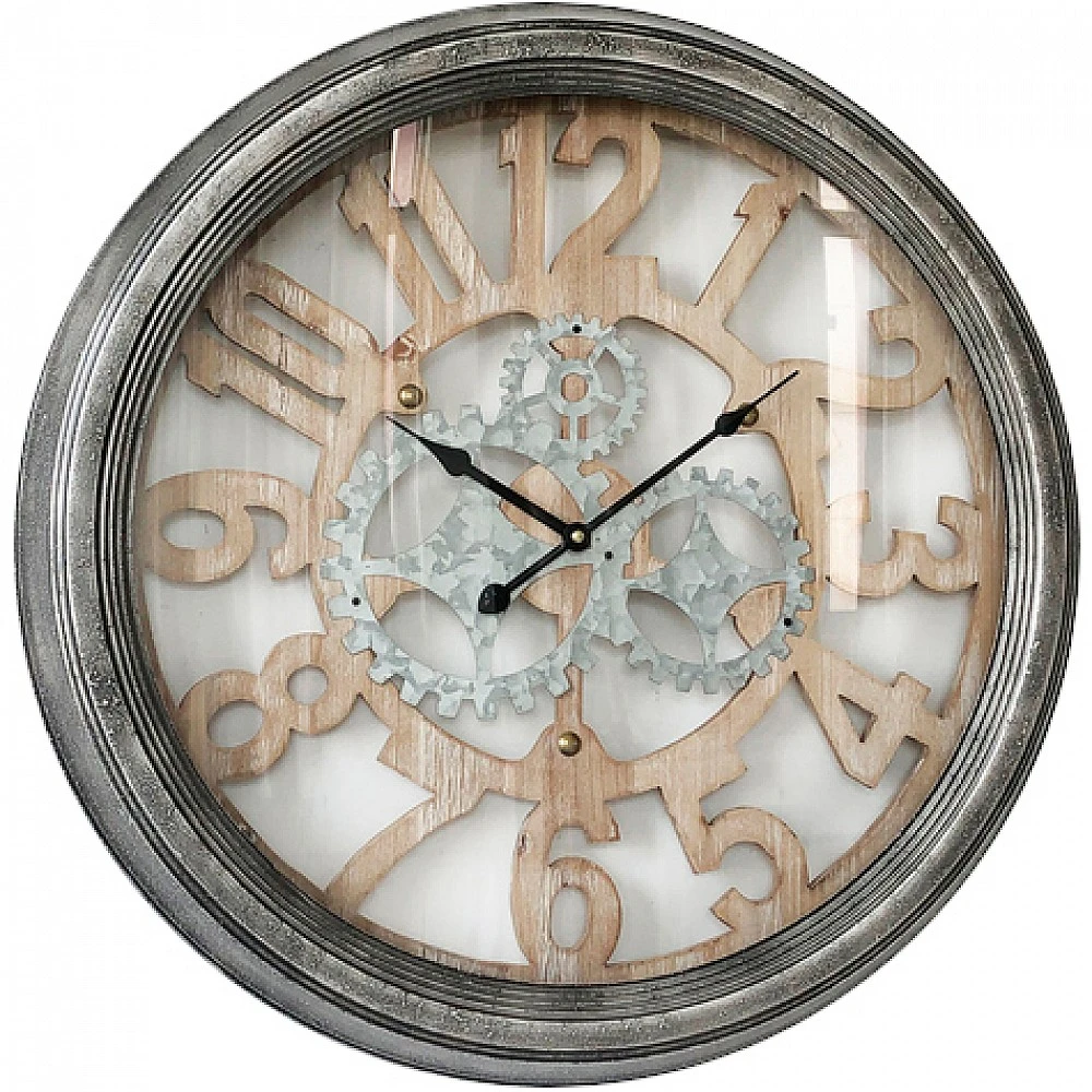ArteLibre Ρολόι Τοίχου ArteLibre Ξύλο/Μέταλλο Φ62x6cm - 14650030 - inde.gr