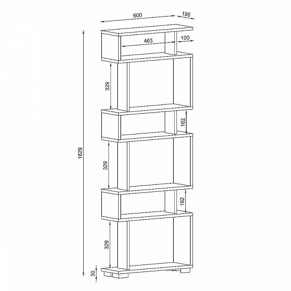 ArteLibre Βιβλιοθήκη ArteLibre OSMOND Cordoba Μοριοσανίδα/Μελαμίνη 60x20x157cm - 14410289 - inde.gr ArteLibre Βιβλιοθήκη ArteLibre OSMOND Cordoba Μοριοσανίδα/Μελαμίνη 60x20x157cm - 14410289 - inde.gr