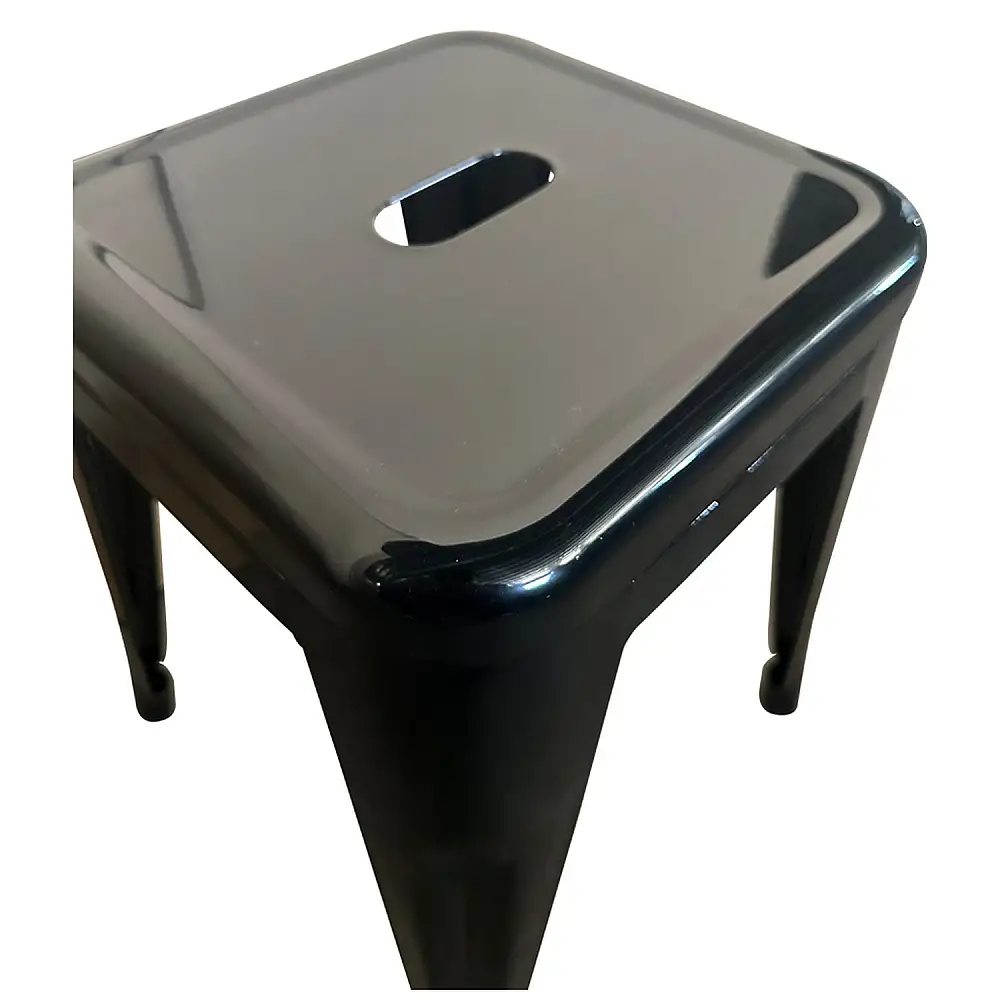 ArteLibre Σκαμπό ArteLibre Βιομηχανικού Τύπου Vintage VELINO Μαύρο Μέταλλο 38x38x45cm - 14600129 - inde.gr