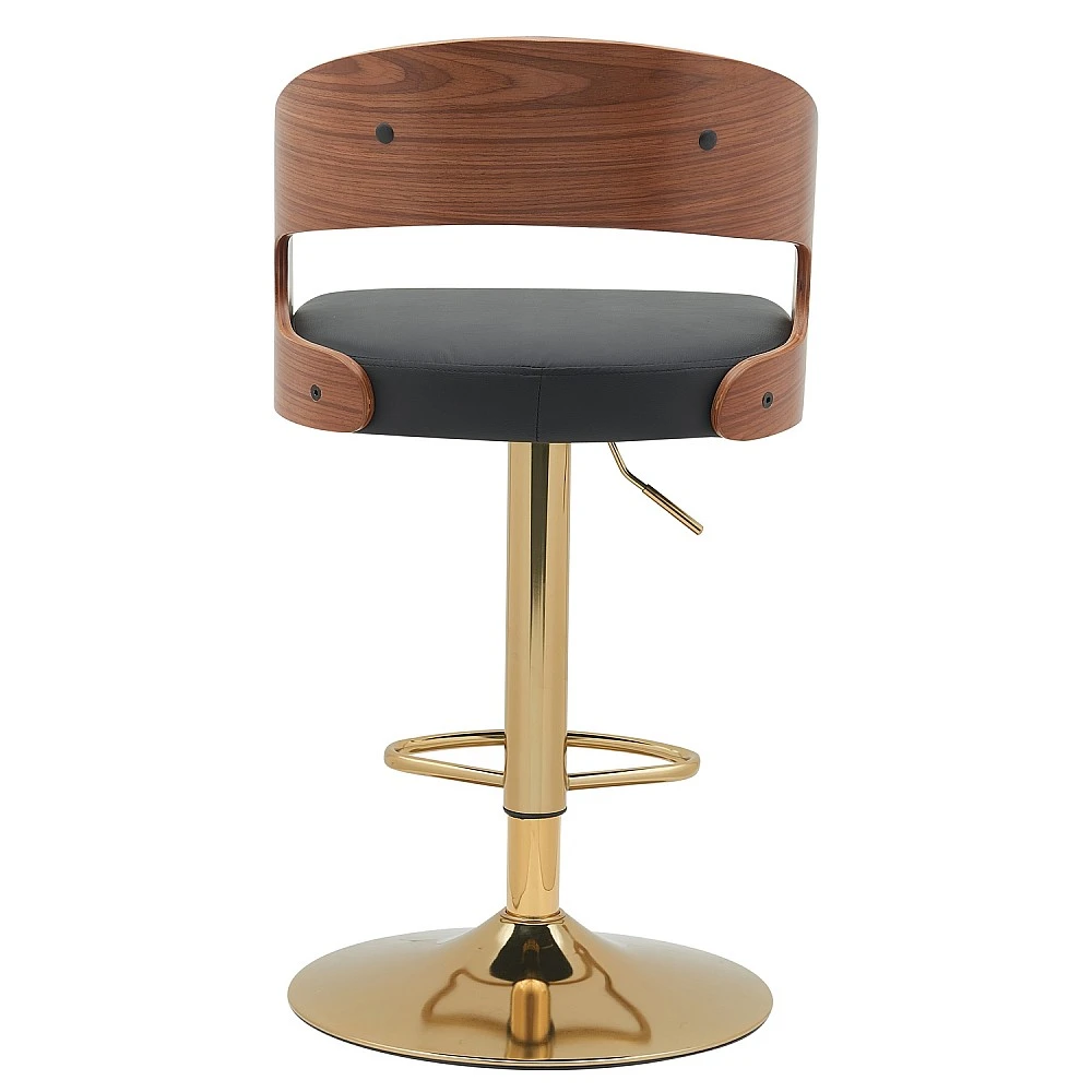 ArteLibre Σκαμπό Bar ArteLibre SINDRI Μαύρο/Καφέ Ξύλο/PU/Αλουμίνιο 48x49x91-112cm - 15330010 - inde.gr ArteLibre Σκαμπό Bar ArteLibre SINDRI Μαύρο/Καφέ Ξύλο/PU/Αλουμίνιο 48x49x91-112cm - 15330010 - inde.gr
