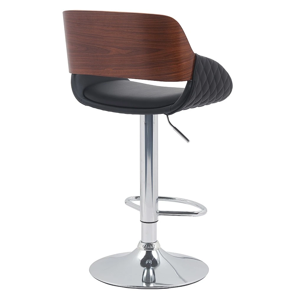 ArteLibre Σκαμπό Bar ArteLibre HAGEN Μαύρο/Καφέ Ξύλο/PU/Αλουμίνιο 52x51x89-110.5cm - 15330013 - inde.gr ArteLibre Σκαμπό Bar ArteLibre HAGEN Μαύρο/Καφέ Ξύλο/PU/Αλουμίνιο 52x51x89-110.5cm - 15330013 - inde.gr