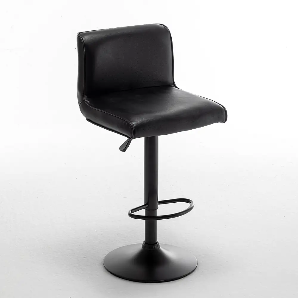 ArteLibre Σκαμπό Bar ArteLibre ARMOR Με Πλάτη Πτυσσόμενο Μαύρο PU/Μέταλλο 45x48x86-107.5cm - 14240074 - inde.gr