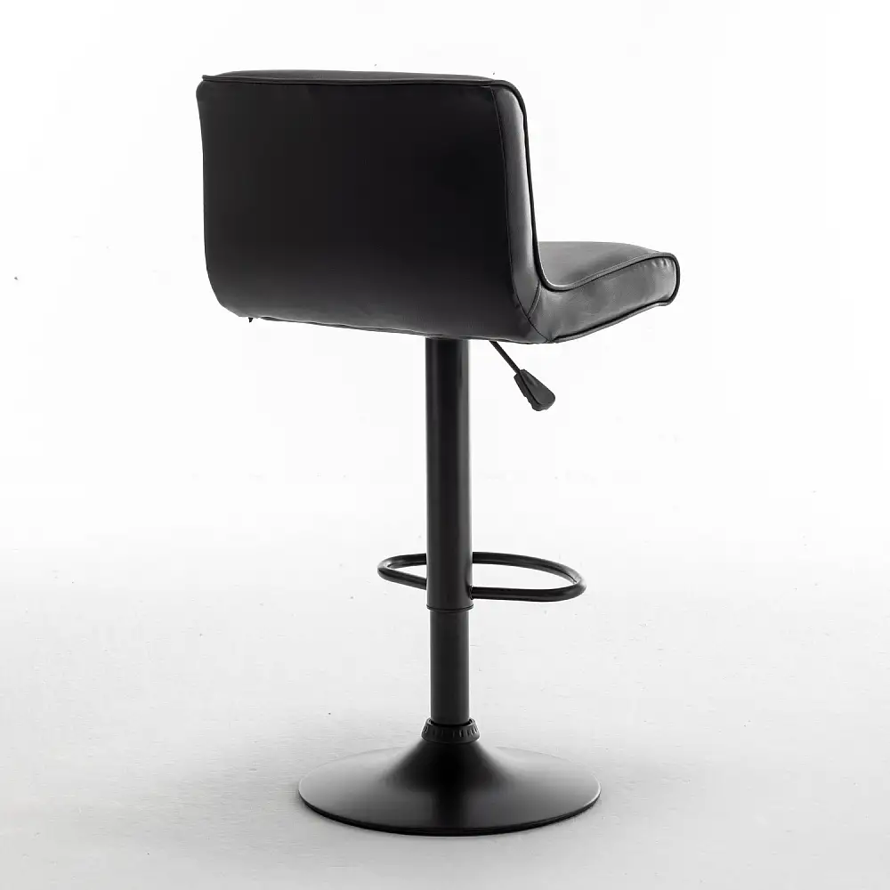 ArteLibre Σκαμπό Bar ArteLibre ARMOR Με Πλάτη Πτυσσόμενο Μαύρο PU/Μέταλλο 45x48x86-107.5cm - 14240074 - inde.gr