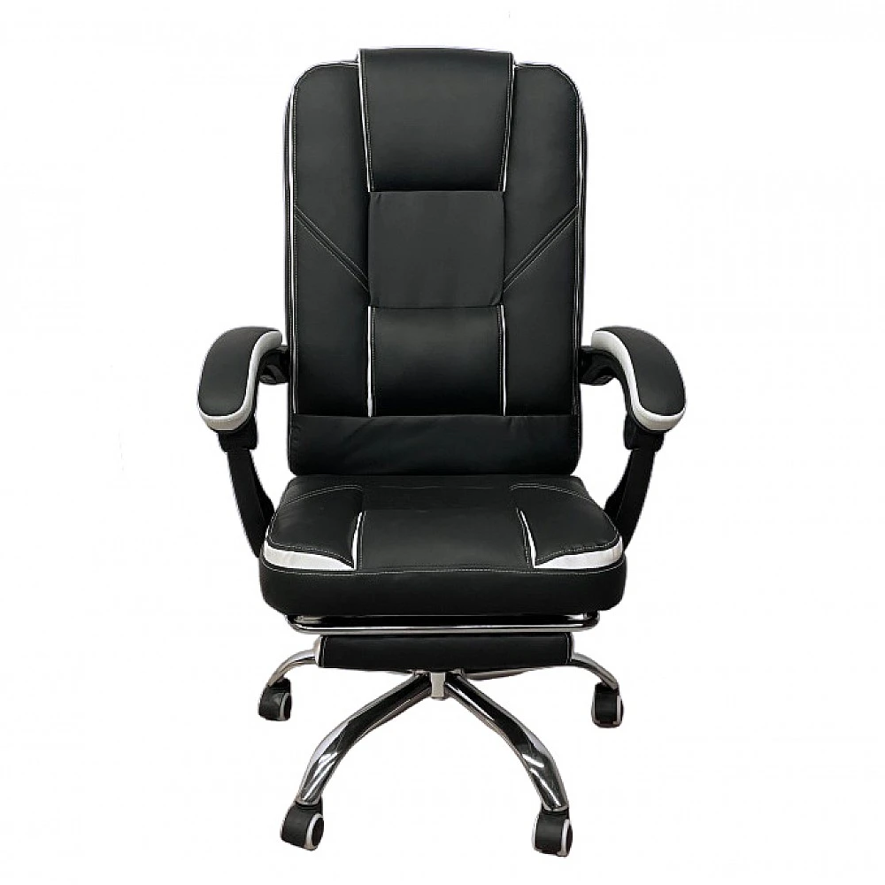 ArteLibre Καρέκλα Γραφείου OPTISEAT Μαύρο/Λευκό PVC/Μέταλλο 67x65x105-115cm - 14960025 - inde.gr