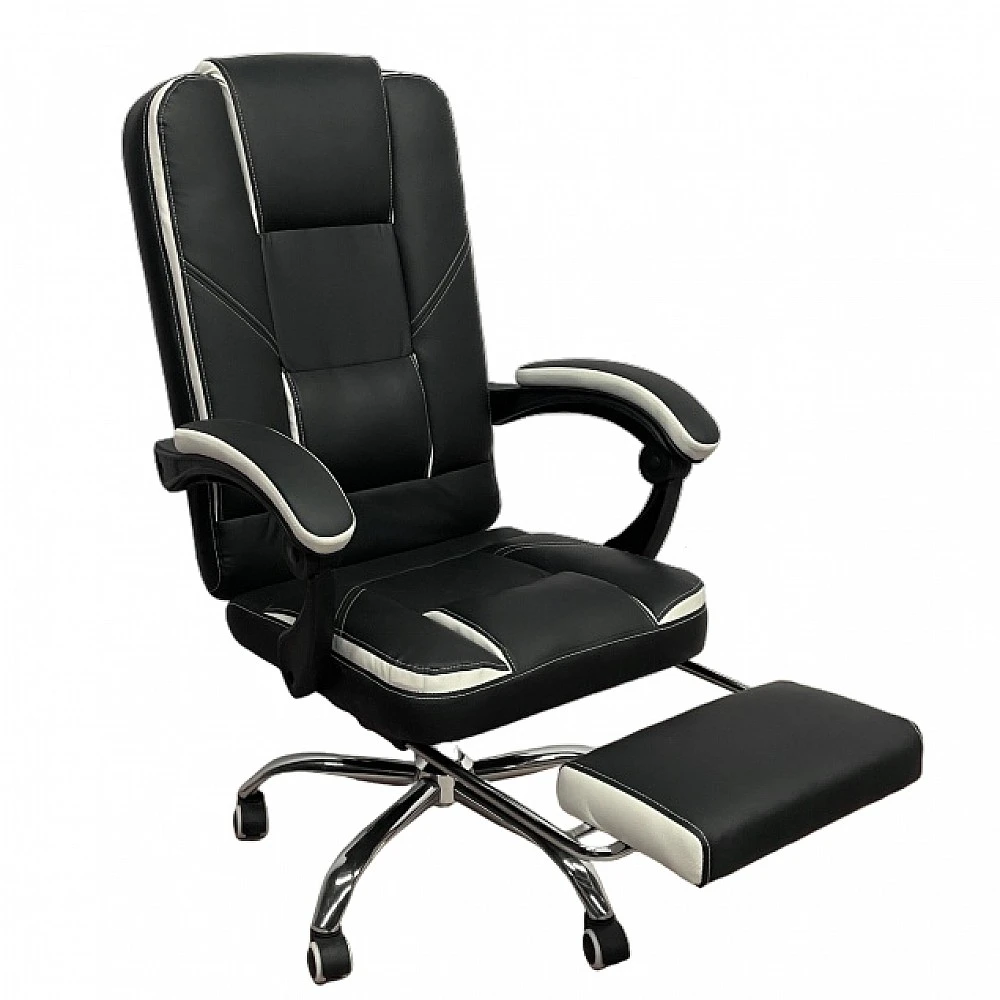 ArteLibre Καρέκλα Γραφείου OPTISEAT Μαύρο/Λευκό PVC/Μέταλλο 67x65x105-115cm - 14960025 - inde.gr ArteLibre Καρέκλα Γραφείου OPTISEAT Μαύρο/Λευκό PVC/Μέταλλο 67x65x105-115cm - 14960025 - inde.gr