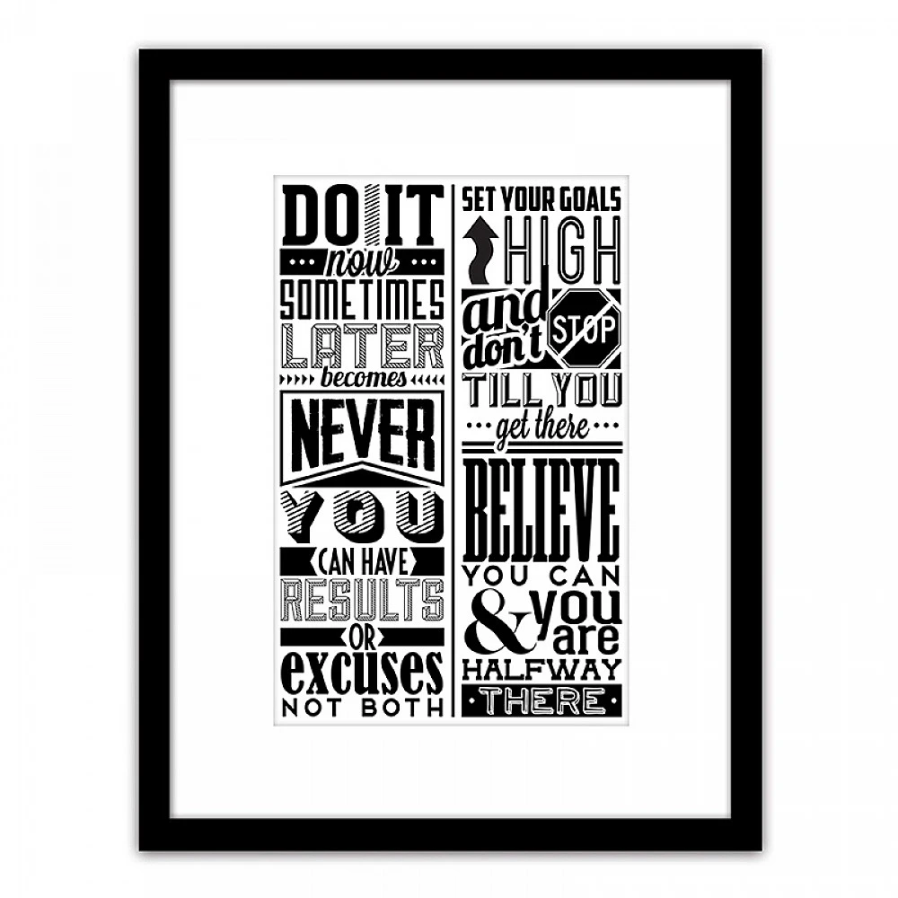 ArteLibre Πίνακας Σε Κορνίζα ArteLibre Πλαστικό 'Quote' 35x45x1.8cm - 14680081 - inde.gr