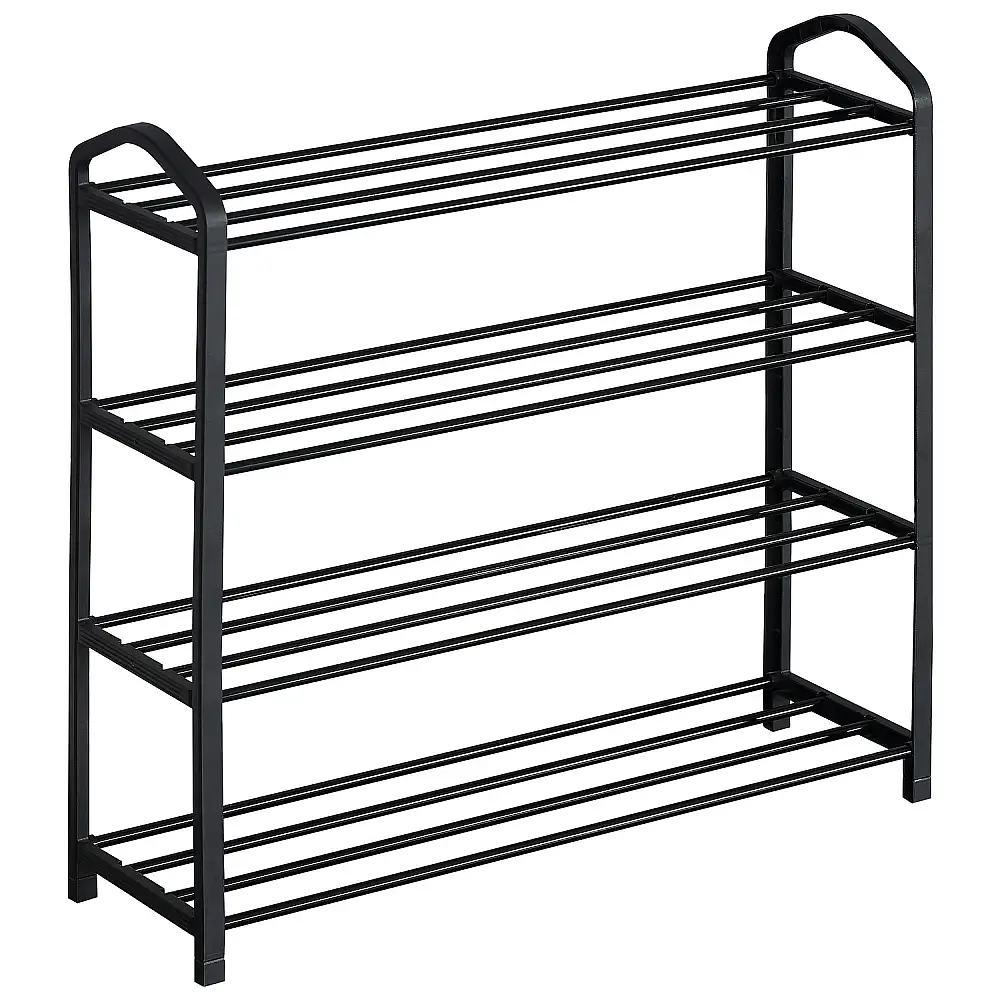 ArteLibre Παπουτσοθήκη ArteLibre REAGAN Με 4 Ράφια Μαύρο Μέταλλο 62x20x62cm - 15340001 - inde.gr