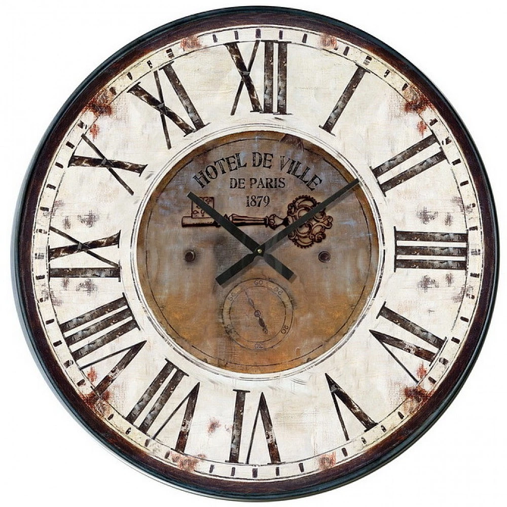 ArteLibre Ρολόι Τοίχου ArteLibre Μέταλλο Φ80x7cm - 14650042 - inde.gr