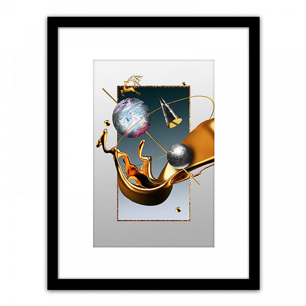 ArteLibre Πίνακας Σε Κορνίζα ArteLibre Πλαστικό 'Abstract' 35x45x1.8cm - 14680087 - inde.gr