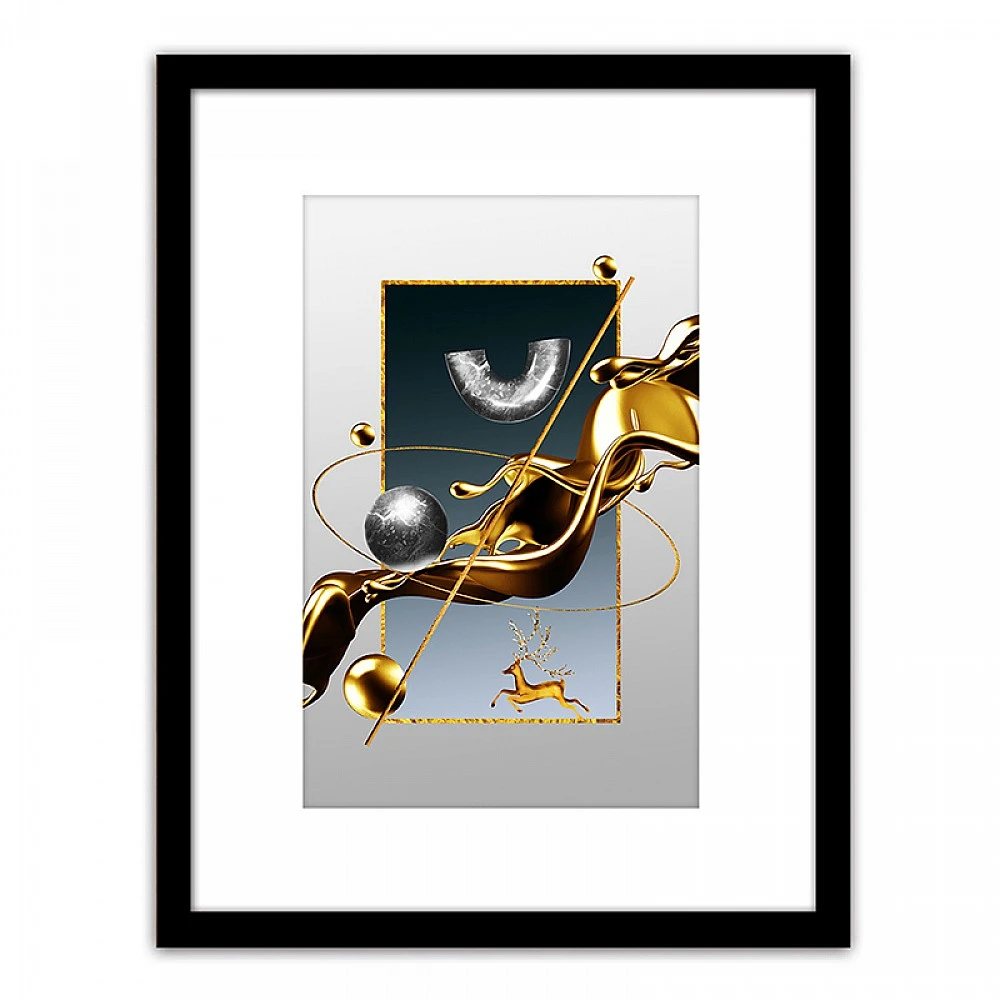 ArteLibre Πίνακας Σε Κορνίζα ArteLibre Πλαστικό 'Abstract' 35x45x1.8cm - 14680088 - inde.gr