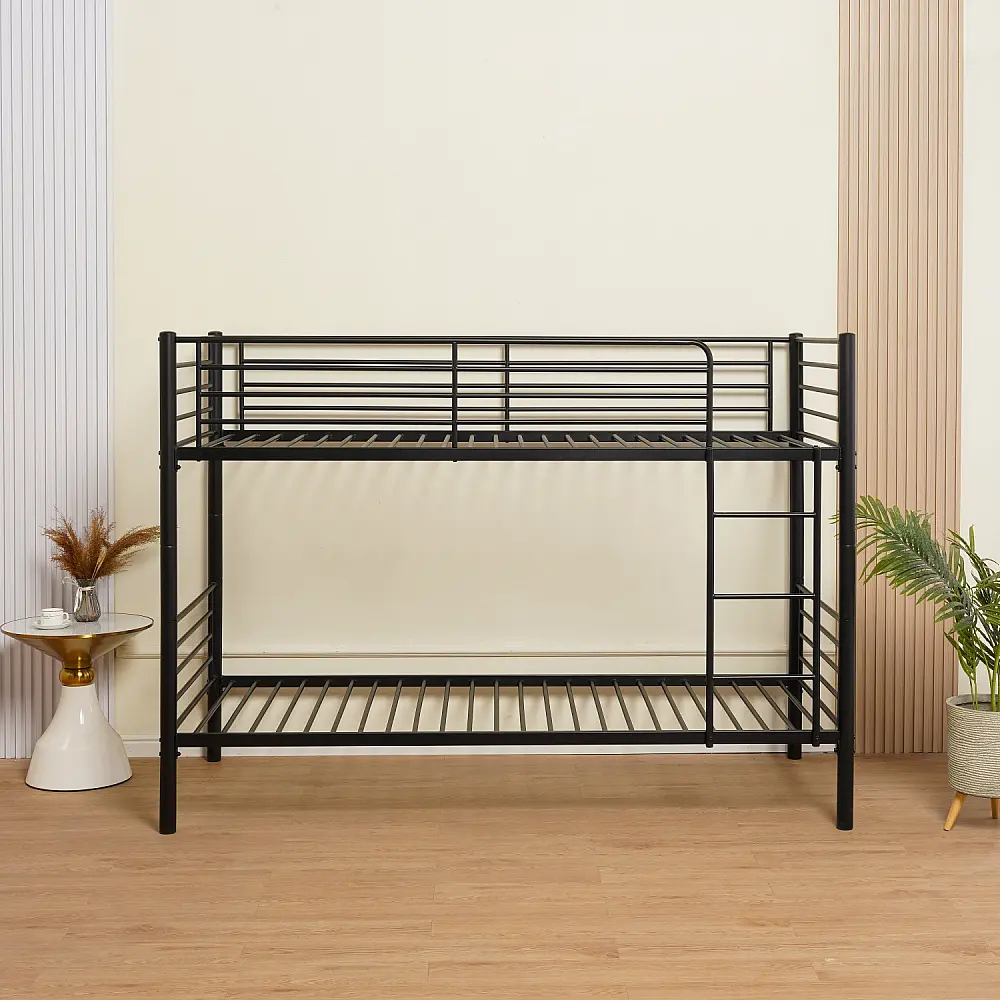 ArteLibre Κουκέτα ArteLibre NICKY Μαύρο Μέταλλο 210x97.5x151cm (Στρώμα 90x200cm) - 14920009 - inde.gr ArteLibre Κουκέτα ArteLibre NICKY Μαύρο Μέταλλο 210x97.5x151cm (Στρώμα 90x200cm) - 14920009 - inde.gr