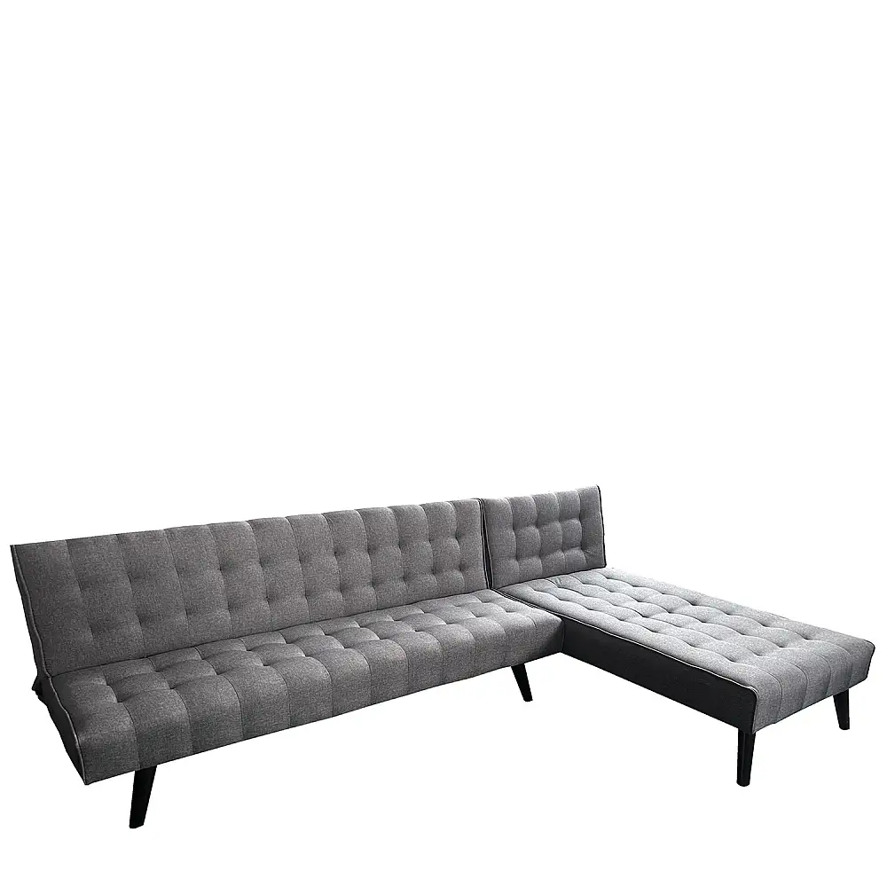 ArteLibre Καναπές Κρεβάτι Γωνιακός ArteLibre MAGUS Γκρι Ύφασμα 254x77/163x74cm - 14290023 - inde.gr