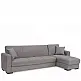 ArteLibre Καναπές Κρεβάτι Γωνιακός ArteLibre JOSE Καφέ 270x150x86cm - 14210003 - inde.gr