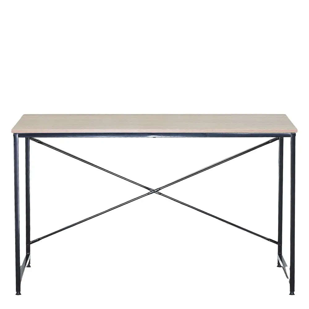 ArteLibre Γραφείο ArteLibre IVERTON Δρυς/Μαύρο Μοριοσανίδα/Μέταλλο 120x60x70cm - 15340034 - inde.gr