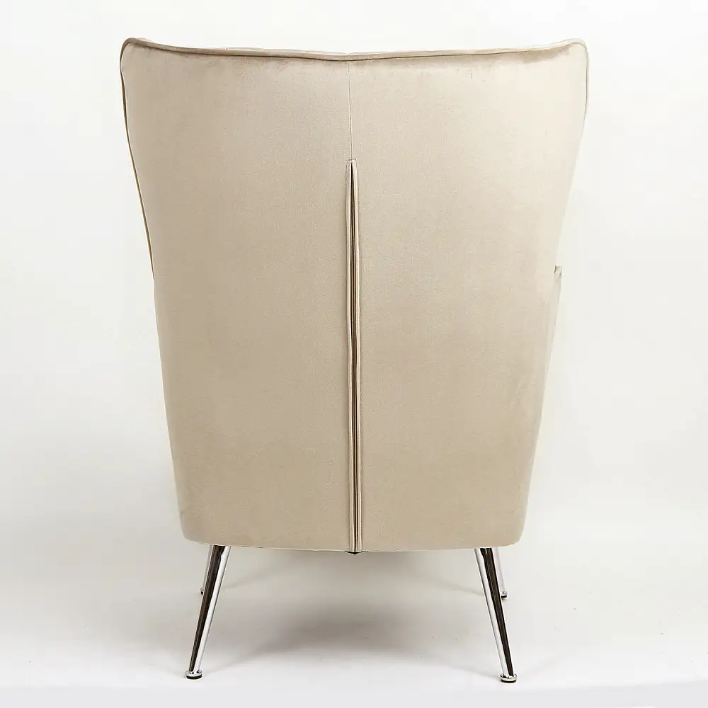 ArteLibre Πολυθρόνα ArteLibre VITTORIA Καφέ Βελούδο 76x79x101cm - 14360032 - inde.gr