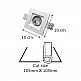 InLight Χωνευτό σποτ λευκό από γύψο 1XGU10 D:10cm (Χ0005) InLight Χωνευτό σποτ λευκό από γύψο 1XGU10 D:10cm (Χ0005)