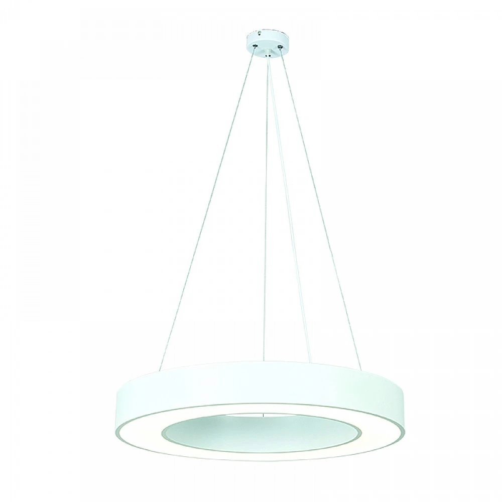 InLight Κρεμαστό φωτιστικό LED 50W 4000K σε λευκή απόχρωση D:80cm (6171-80-WH)