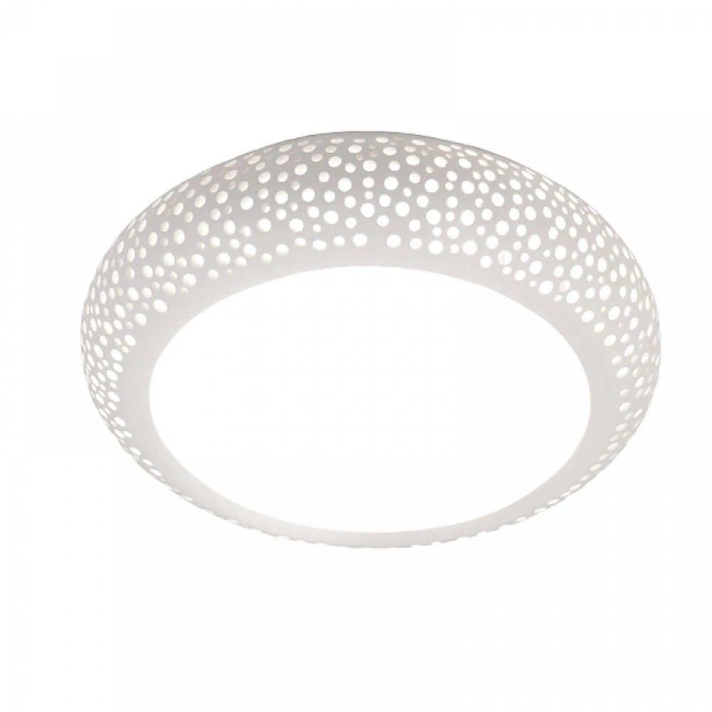 InLight Πλαφονιέρα οροφής λευκή από γύψο 4XE27 D:50cm (42155-Α)