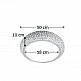 InLight Πλαφονιέρα οροφής λευκή από γύψο 4XE27 D:50cm (42155-Α)