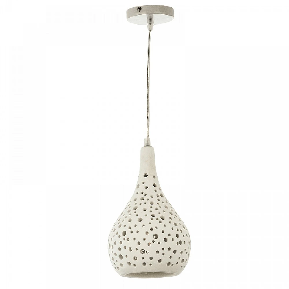 InLight Κρεμαστό φωτιστικό λευκό από γύψο 1XE27 D:16cm (4471)