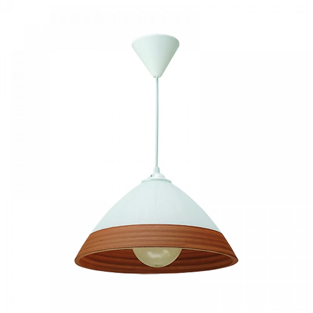InLight Κρεμαστό φωτιστικό από καφέ γυαλί 1XE27 D:30cm (4409-Β-Καφέ)