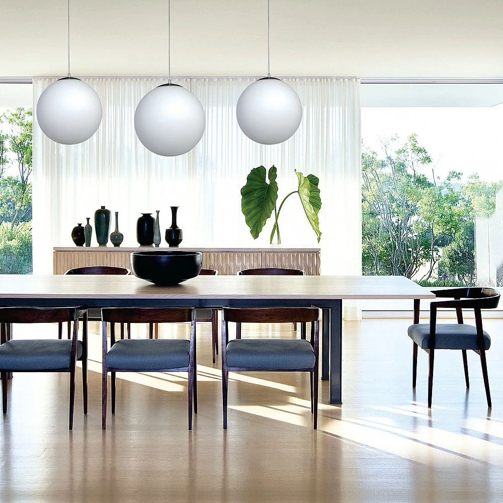 InLight Κρεμαστό φωτιστικό από λευκή οπαλίνα 1XE27 D:25cm (4253-Δ)