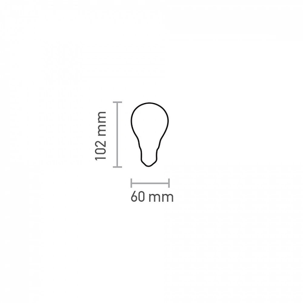 InLight E27 LED Filament A60 8watt με μελί κάλυμμα (7.27.08.41.1)