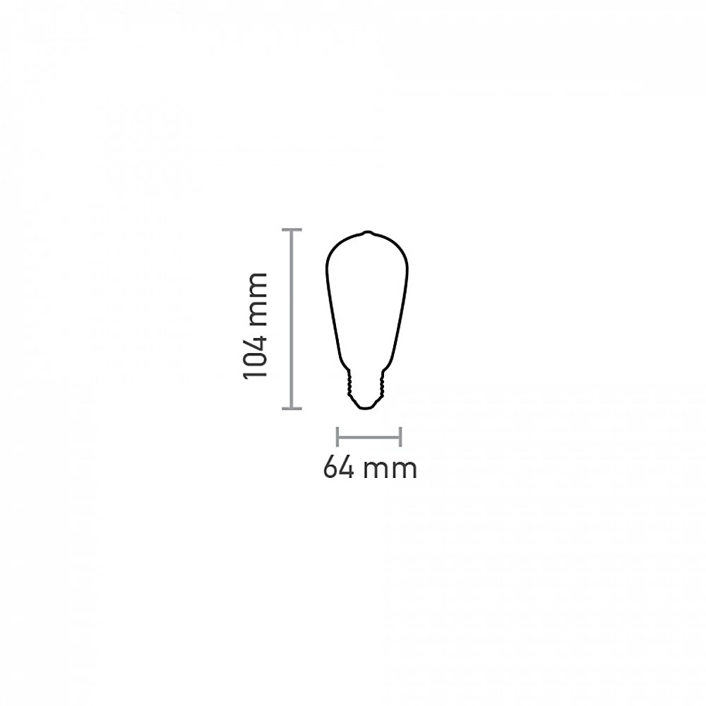InLight E27 LED Filament ST64 10watt (7.27.10.26.2)