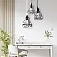 InLight Κρεμαστό φωτιστικό από μαύρο μέταλλο 3XE27 D: 30cm (4024-3-BL-ROSETTE) InLight Κρεμαστό φωτιστικό από μαύρο μέταλλο 3XE27 D: 30cm (4024-3-BL-ROSETTE)