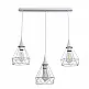 InLight Κρεμαστό φωτιστικό από λευκό μέταλλο 3XE27 D:60cm (4024-3-WH-RAIL) InLight Κρεμαστό φωτιστικό από λευκό μέταλλο 3XE27 D:60cm (4024-3-WH-RAIL)