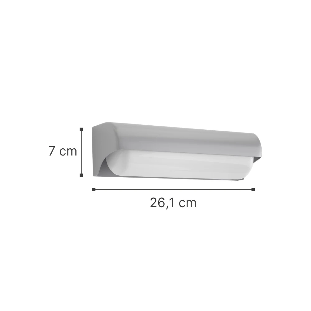 it-Lighting Erie LED 10W 3CCT Outdoor Wall Lamp Grey D:26,1cmx7cm (80203030)
