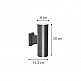 it-Lighting Winnipeg 2xΕ27 Outdoor Up-Down Wall Lamp Anthracite D:15.3cmx26cm (80203444) it-Lighting Winnipeg 2xΕ27 Outdoor Up-Down Wall Lamp Anthracite D:15.3cmx26cm (80203444)