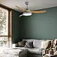 it-Lighting Nitinat 25W 3CCT LED Fan Light in Gray with Wooden Color (102000230)