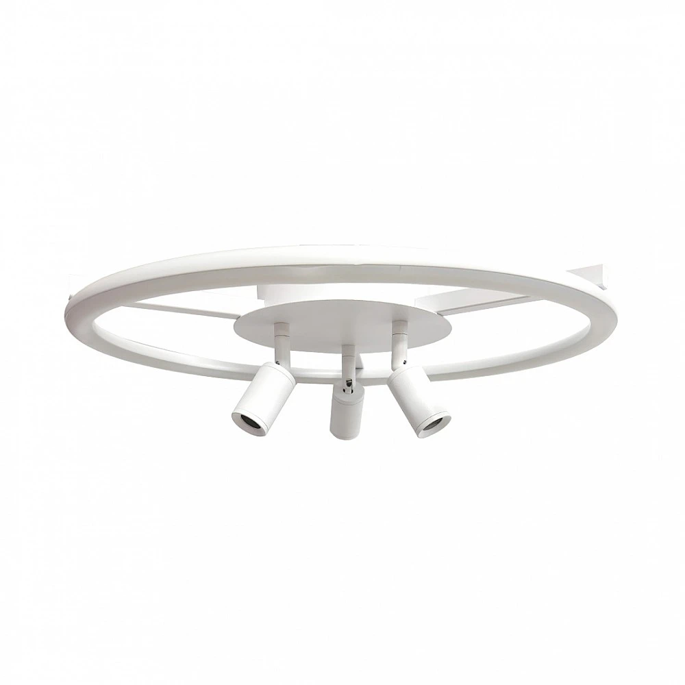 InLight Πλαφονέρα Οροφής LED 48W 3000K σε λευκό χρώμα D:60cm (6086-WH)