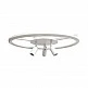 InLight Πλαφονέρα Οροφής LED 48W 3000K σε λευκό χρώμα D:60cm (6086-WH) InLight Πλαφονέρα Οροφής LED 48W 3000K σε λευκό χρώμα D:60cm (6086-WH)