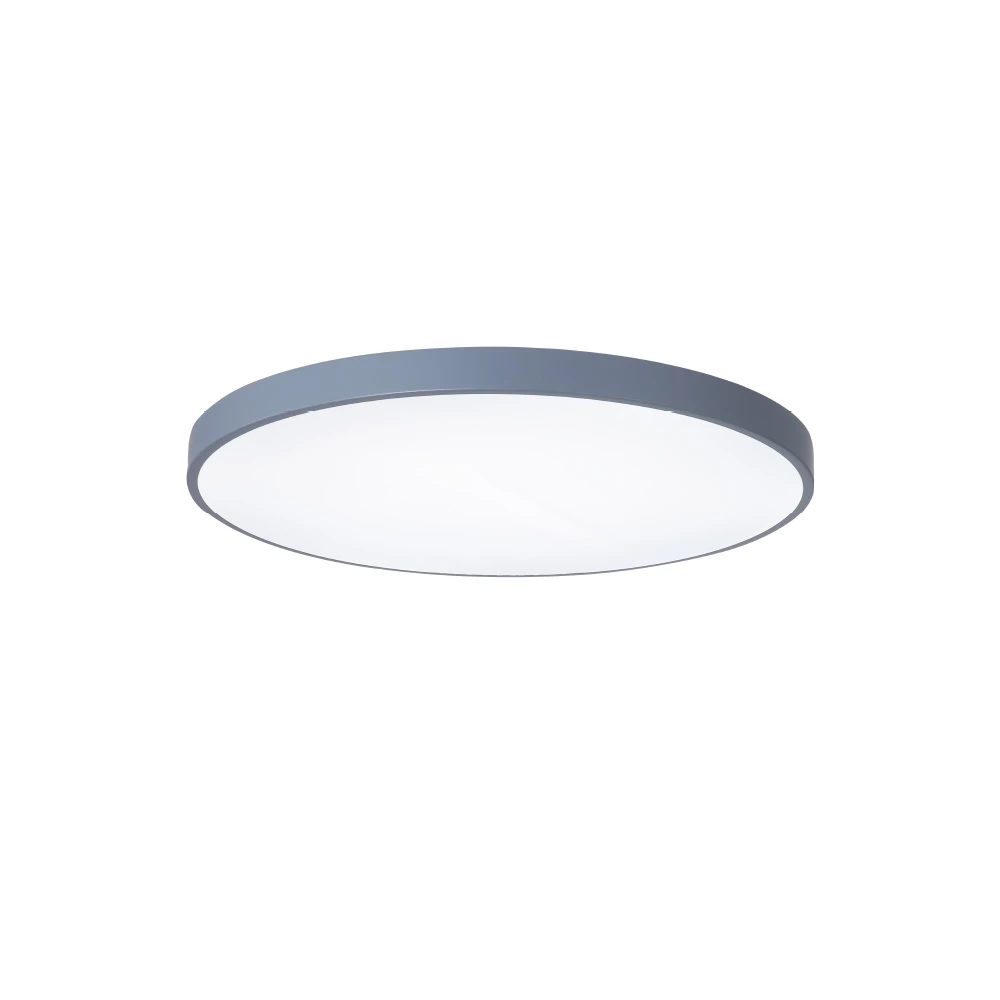 InLight Πλαφονιέρα οροφής LED 36W 3CCT (by switch on base) από γκρί μέταλλο και ακρυλικό D:60cm (42035-B-Gray)