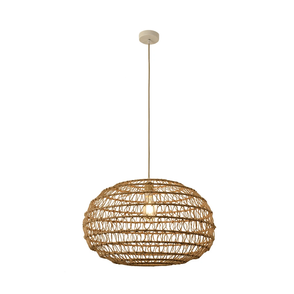 InLight Κρεμαστό Φωτιστικό από σχοινί 1xE27 D:60cm (4041-A) InLight Κρεμαστό Φωτιστικό από σχοινί 1xE27 D:60cm (4041-A)
