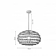 InLight Κρεμαστό Φωτιστικό από σχοινί 1xE27 D:45cm (4041-B) InLight Κρεμαστό Φωτιστικό από σχοινί 1xE27 D:45cm (4041-B)